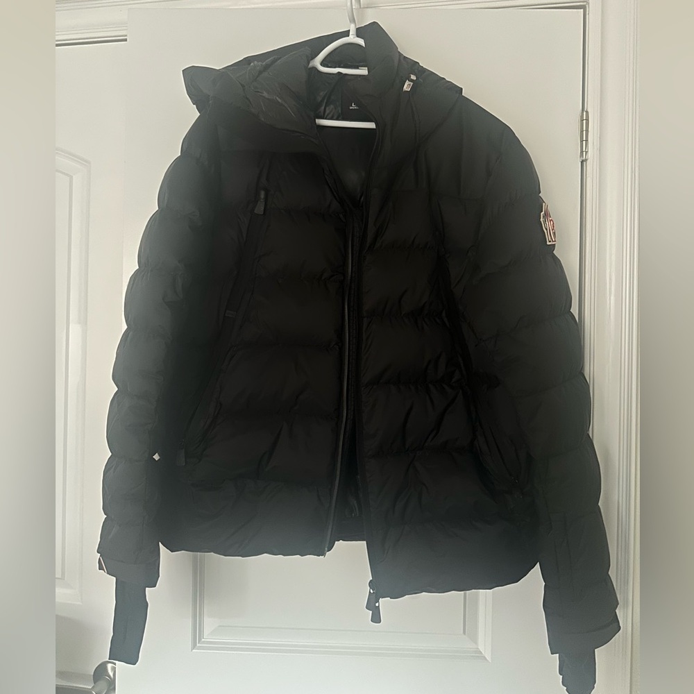 Moncler Black Hooded Puffer Jacket, Grenoble Camurac Quilted Shell Down Jacket - Picture 4 of 16